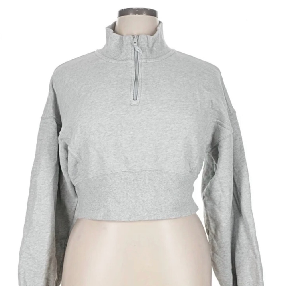 Offline by Aerie quarter zip crop sweatshirt - Picture 2 of 6